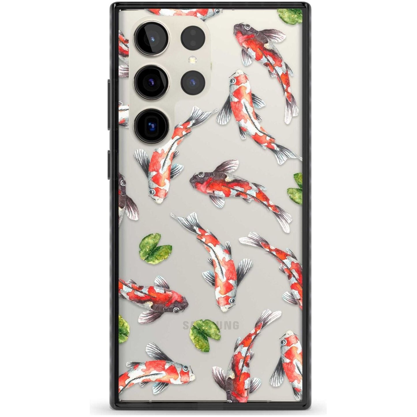 Aquarelle de poissons koi
