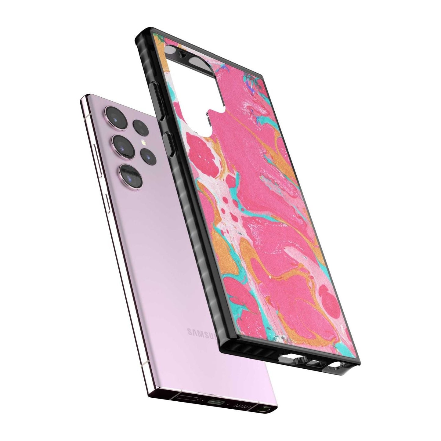 Vibrant Marbled Paper