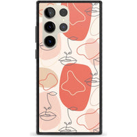 Abstract Face Line Art