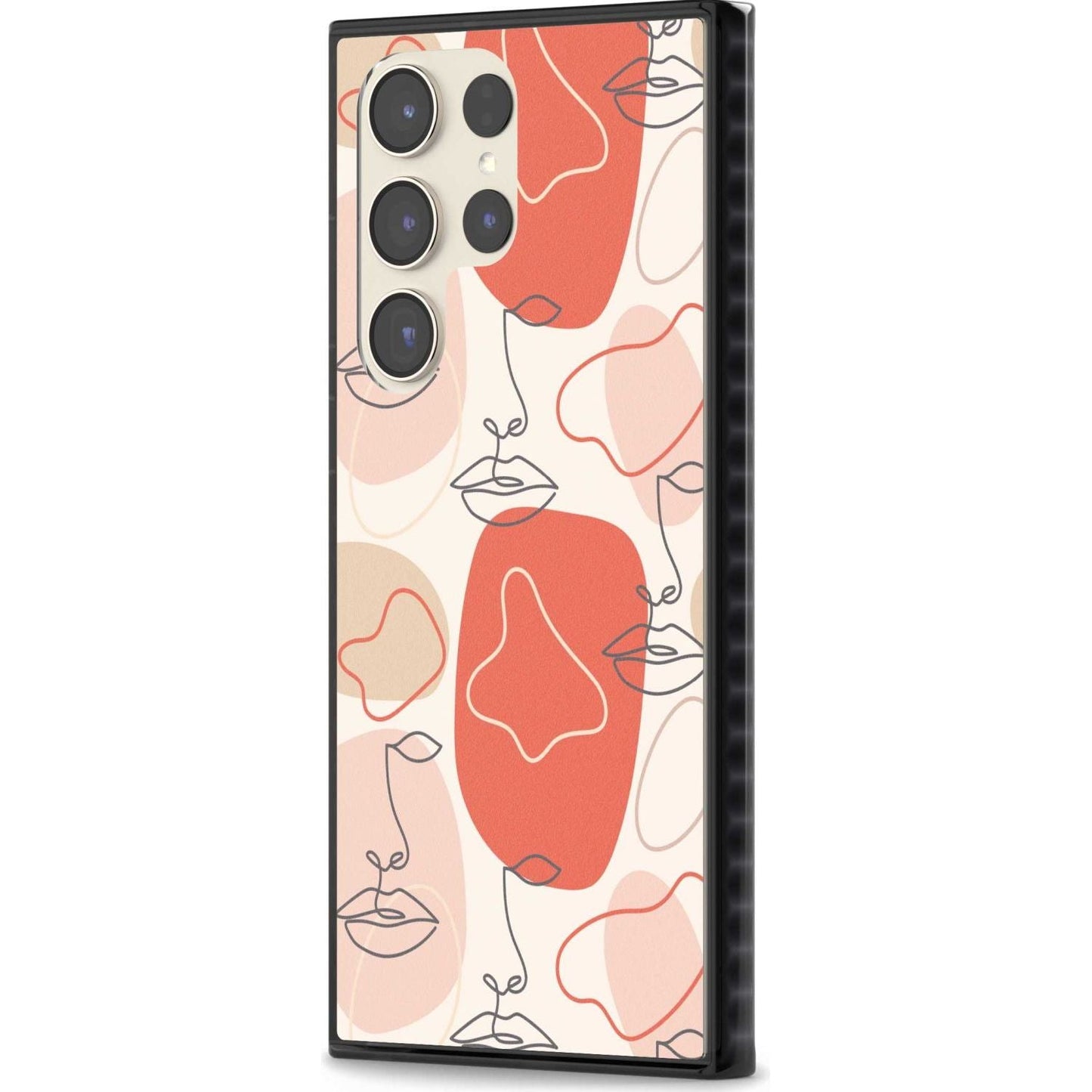 Abstract Face Line Art