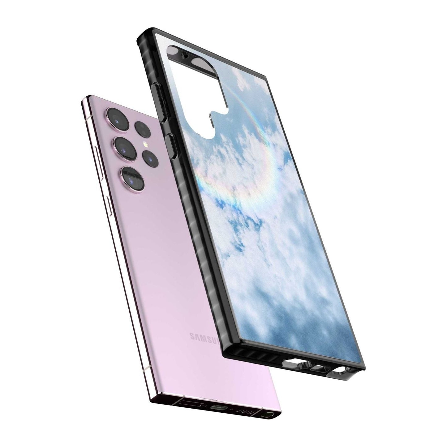 Pastellfarbener Regenbogenhimmel