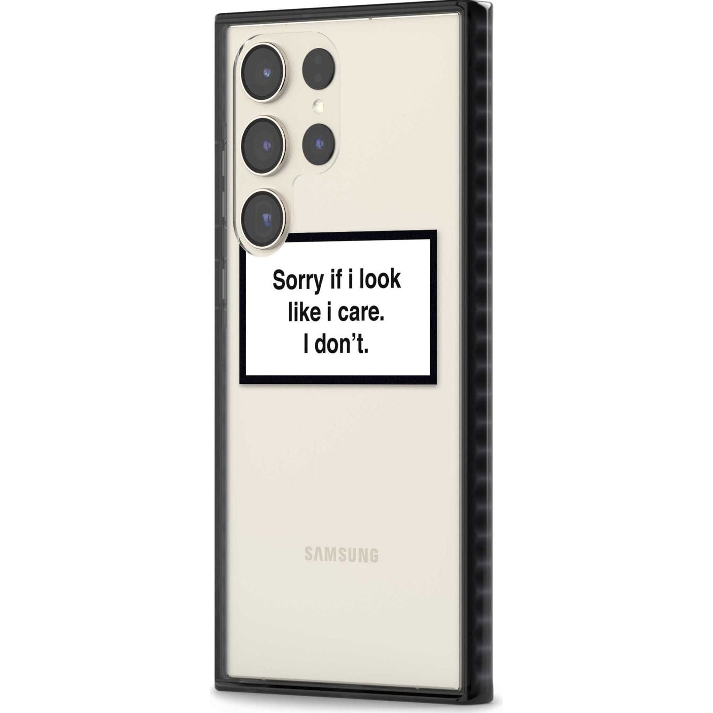 Excusez-moi si j'ai l'air de m'en soucier.