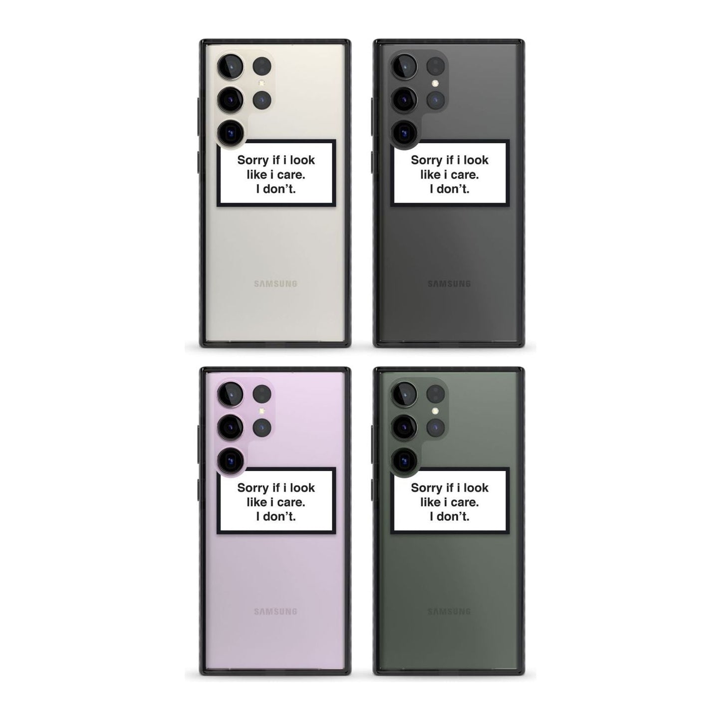 Excusez-moi si j'ai l'air de m'en soucier.