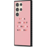 Schönen Tag, rosa Zitat