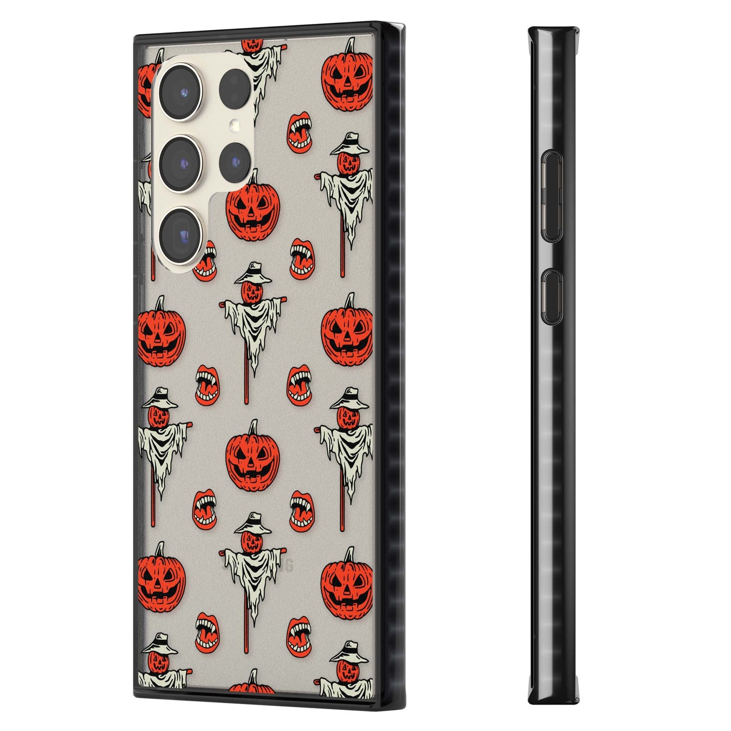 Retro Red Pumpkins & Scarecrows