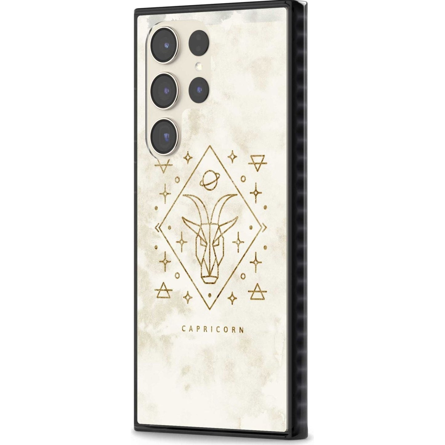 Motif du zodiaque Capricorne en or