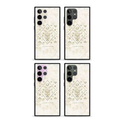 Motif du zodiaque Capricorne en or