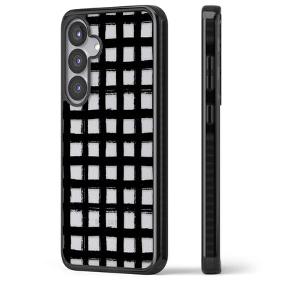 Messy Black Grid Clear