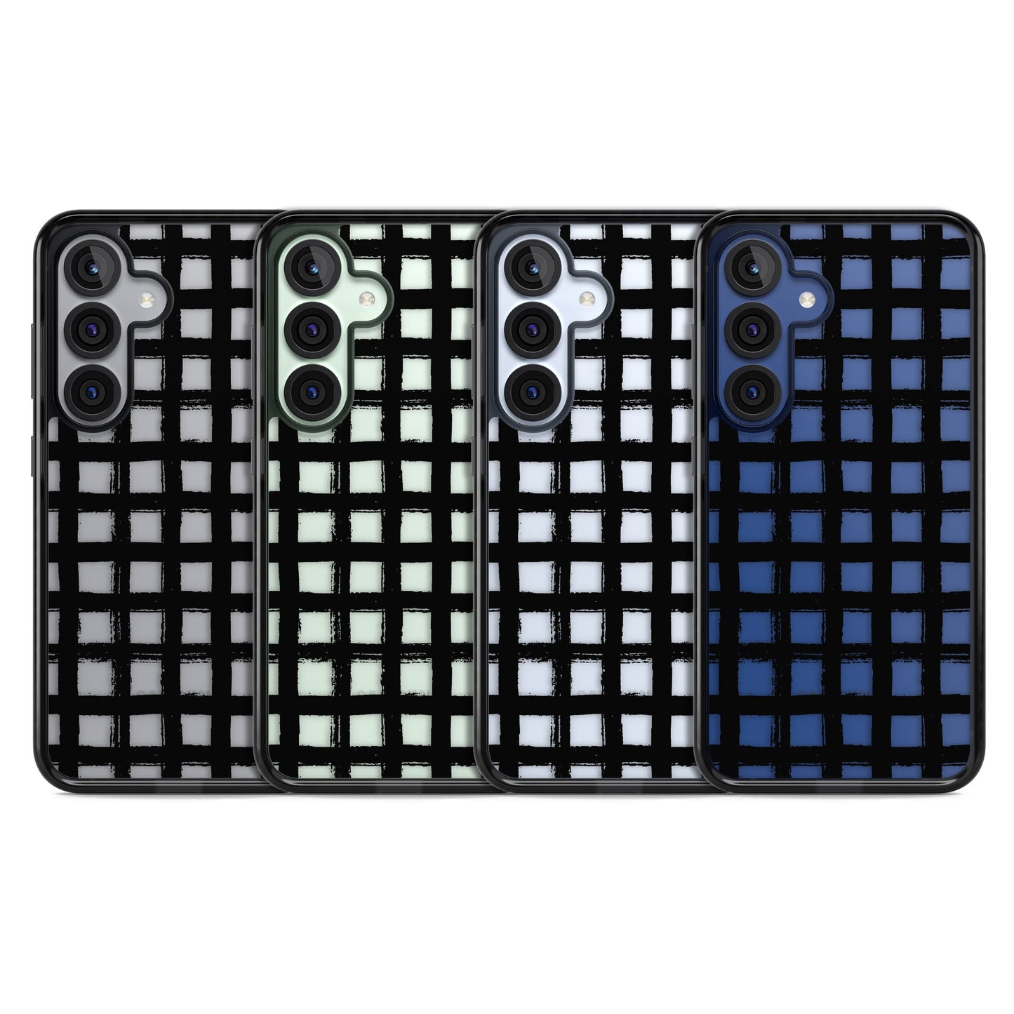 Messy Black Grid Clear