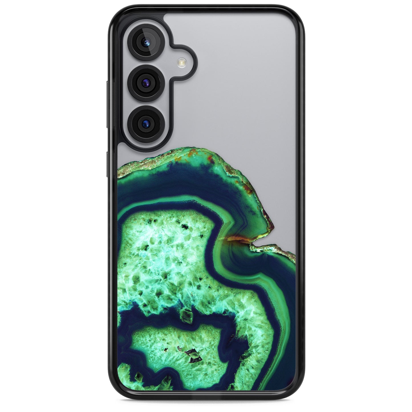 Tranche d'agate émeraude