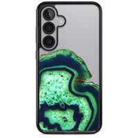 Tranche d'agate émeraude