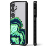 Tranche d'agate émeraude