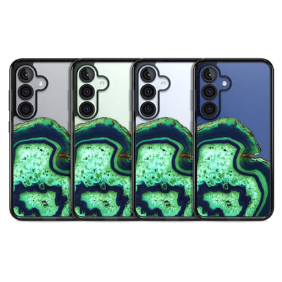 Tranche d'agate émeraude