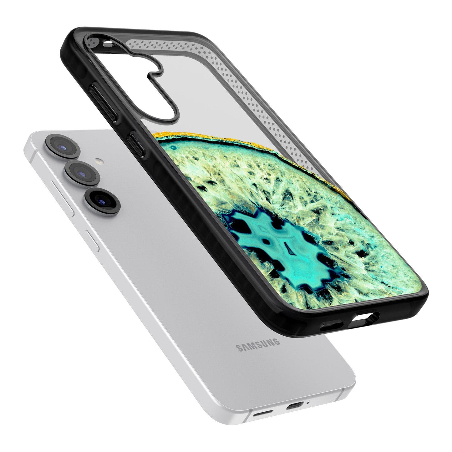 Géode turquoise en cristal