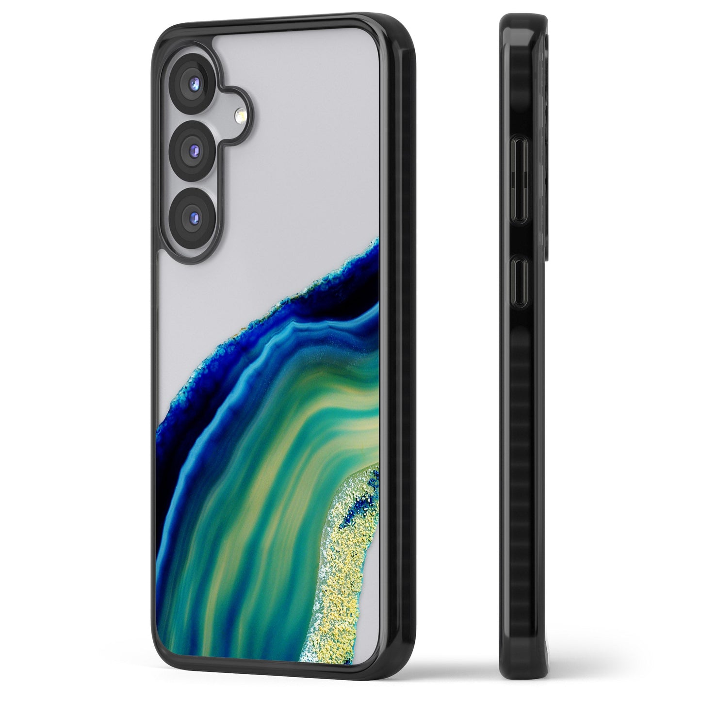 Grüne und blaue Smaragd-Geode