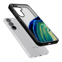 Grüne und blaue Smaragd-Geode