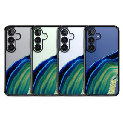 Grüne und blaue Smaragd-Geode