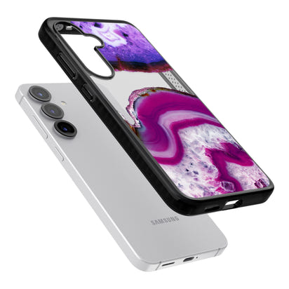 Tranche de cristal d'améthyste