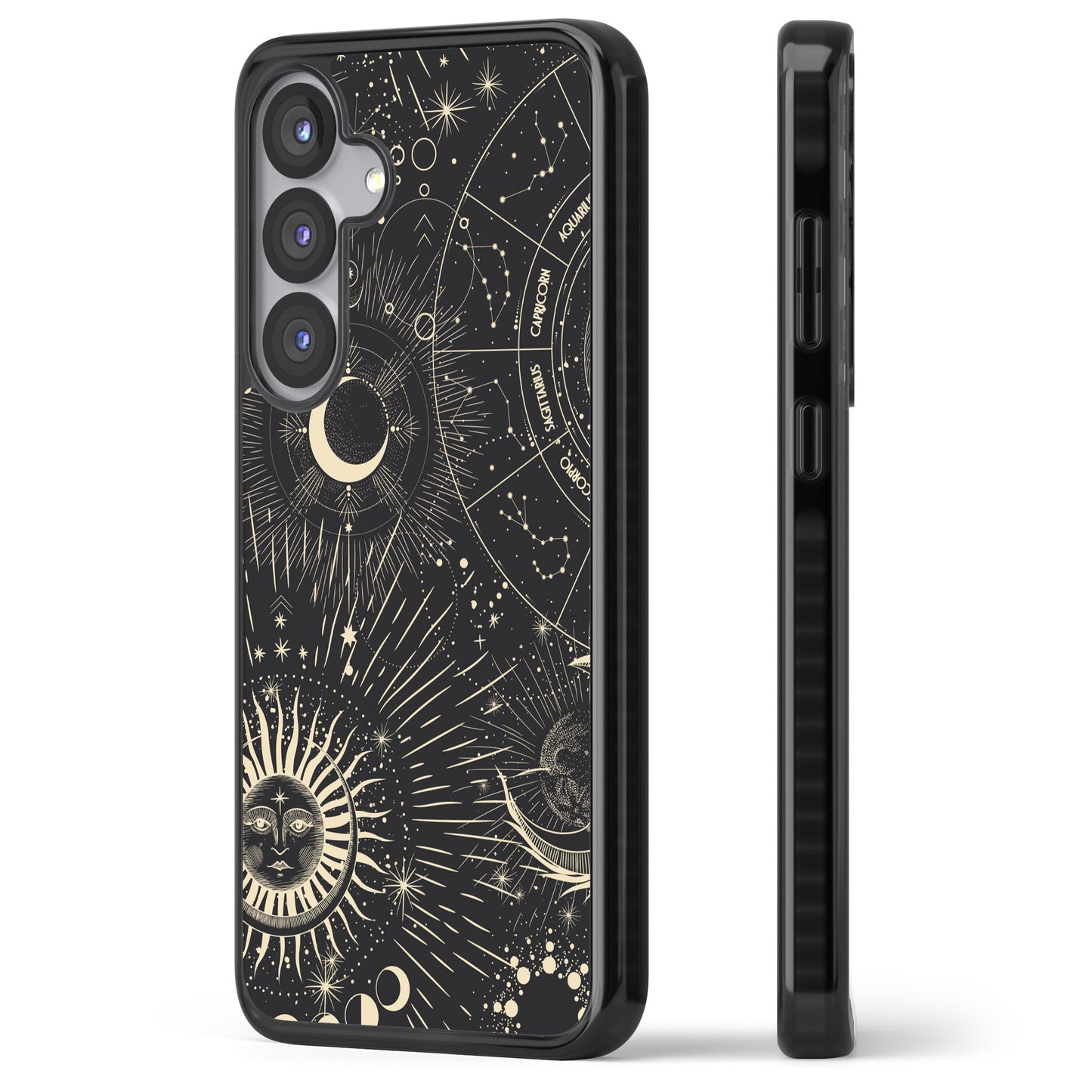 Soleil cosmique et symboles du zodiaque