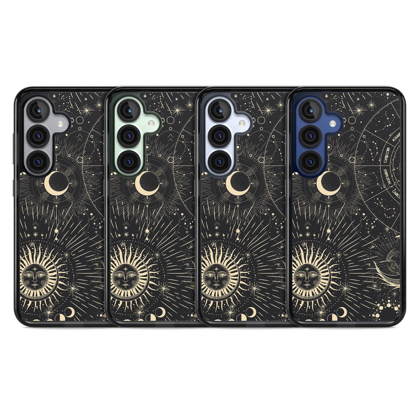 Soleil cosmique et symboles du zodiaque