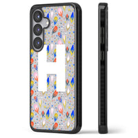 Personalised Abstract Floral Initial