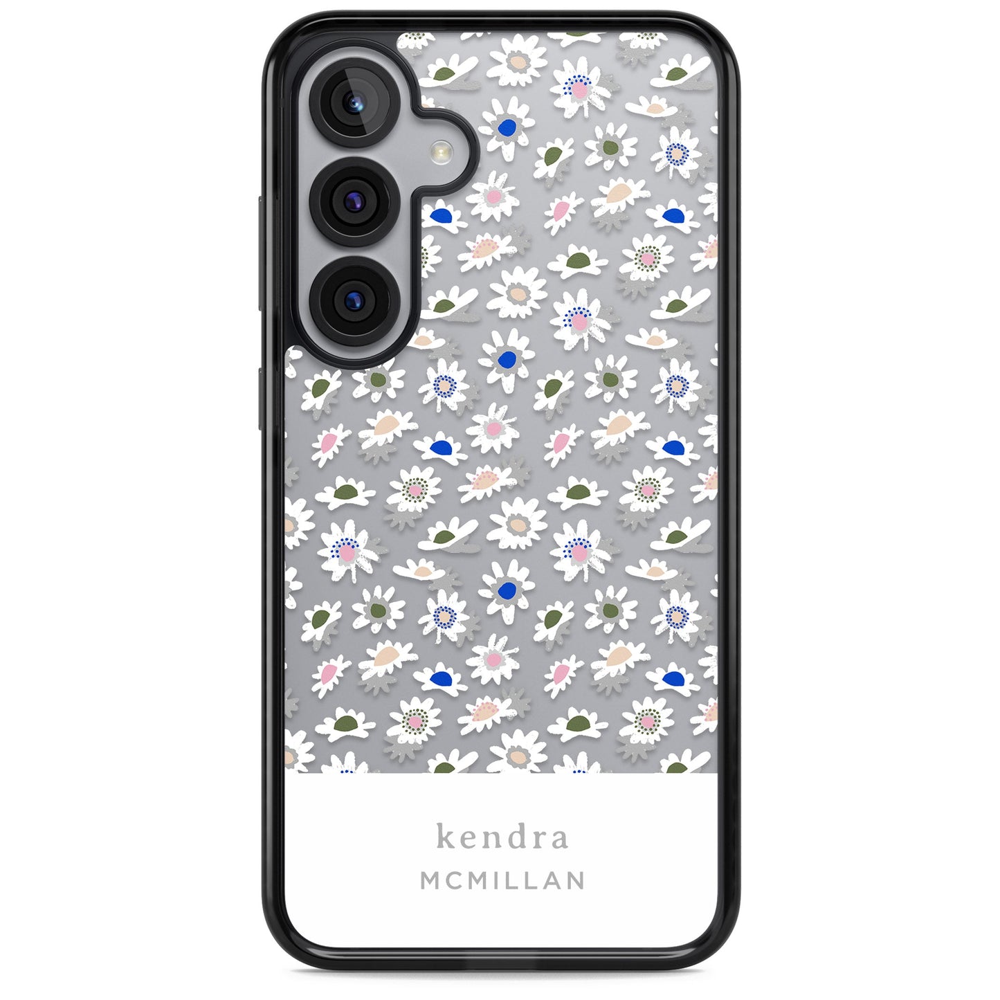 Personalised Grey & White Daisies