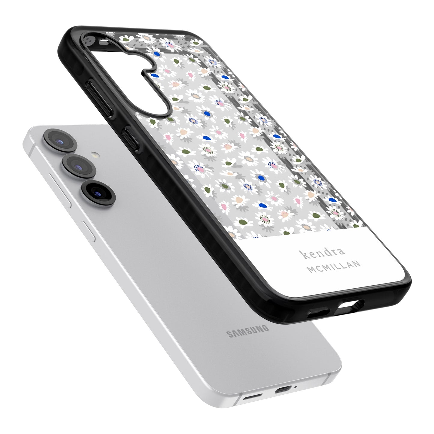 Personalised Grey & White Daisies