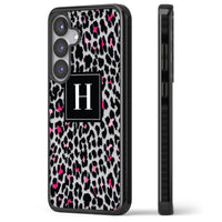 Personalised Clear Pink Leopard Monogram