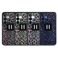 Personalised Clear Pink Leopard Monogram