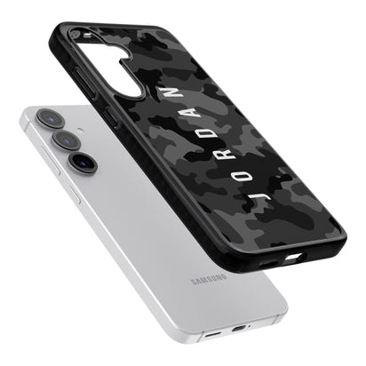 Personalised Black Camouflage Name