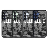 Personalisierte Vintage-Collage in Graustufen