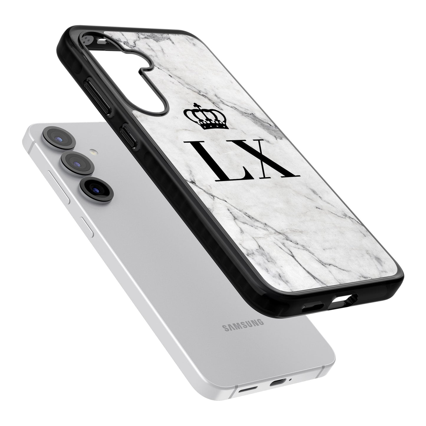 Personalised Initial Crown Marble