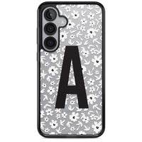 Initiale en gras personnalisée et florale