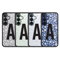 Initiale en gras personnalisée et florale