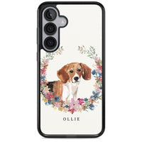 Personalised Beagle Floral Portrait