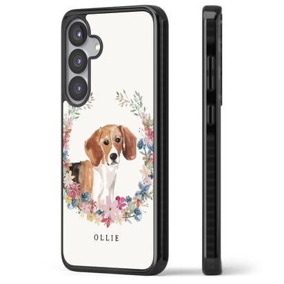 Personalised Beagle Floral Portrait