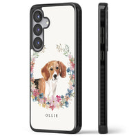 Personalised Beagle Floral Portrait