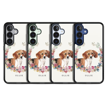 Personalised Beagle Floral Portrait