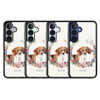 Personalised Beagle Floral Portrait