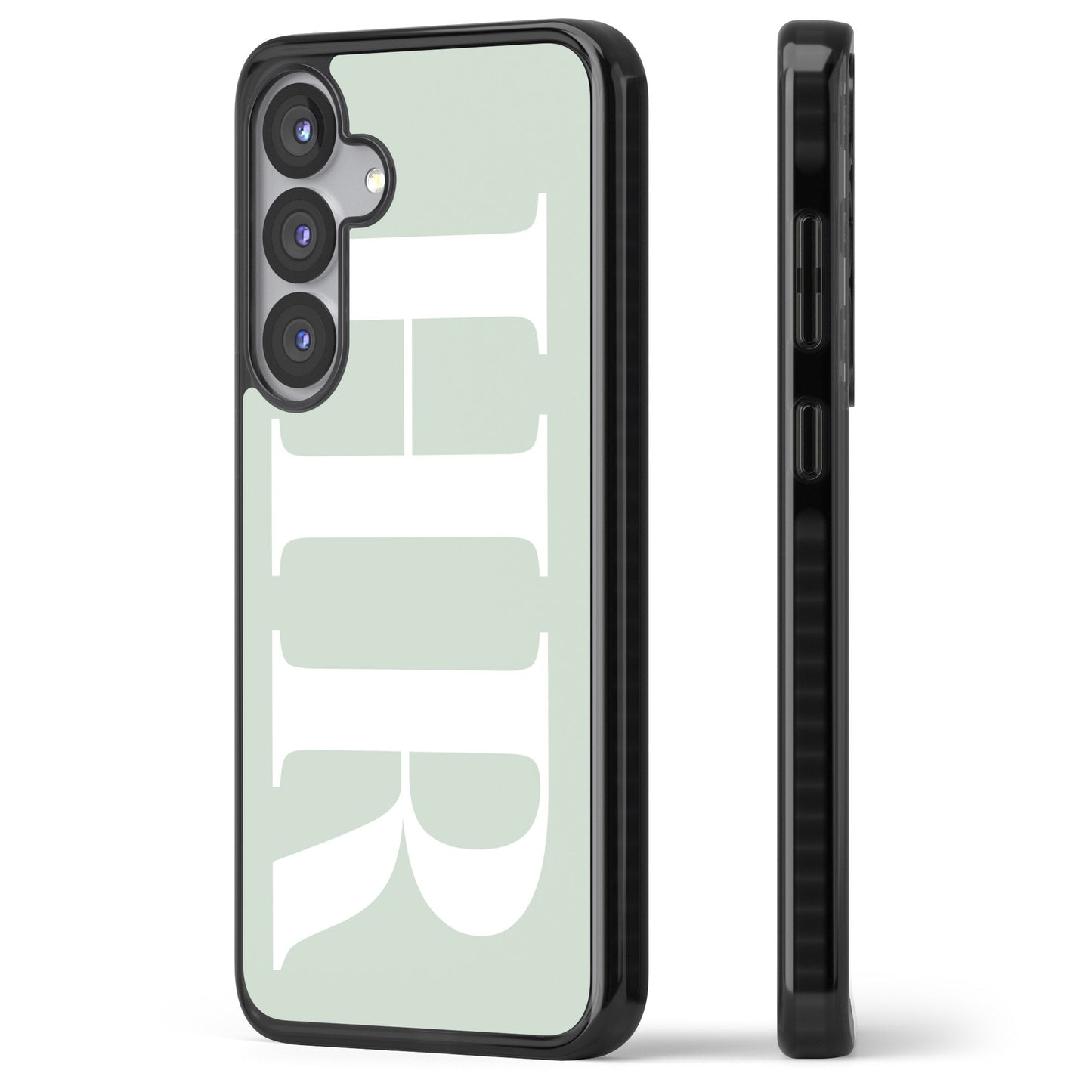 Lettres personnalisées blanches et vert d'eau