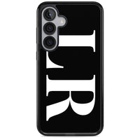 Lettres blanches et noires personnalisées