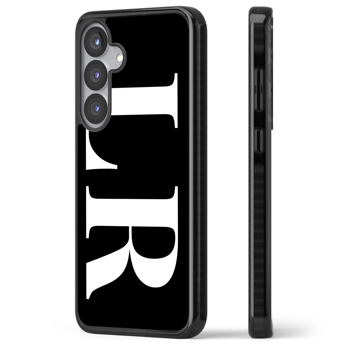 Lettres blanches et noires personnalisées