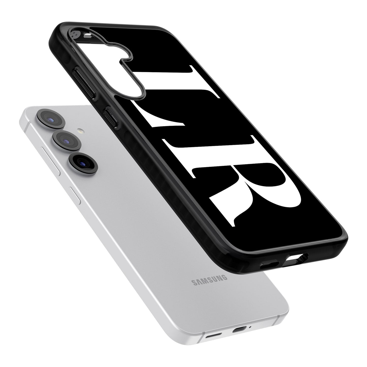 Lettres blanches et noires personnalisées