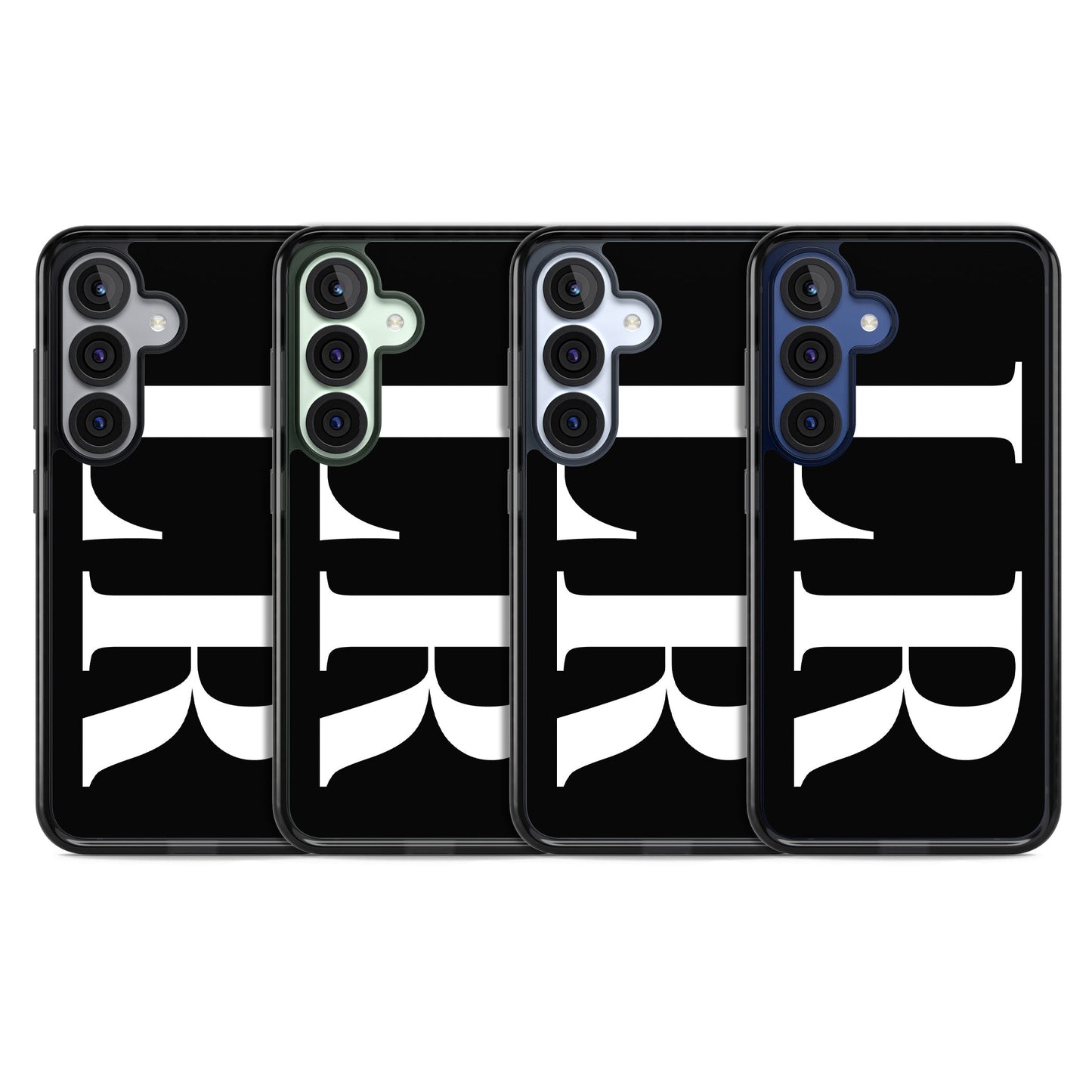 Lettres blanches et noires personnalisées