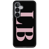 Lettres personnalisées roses et noires vertes