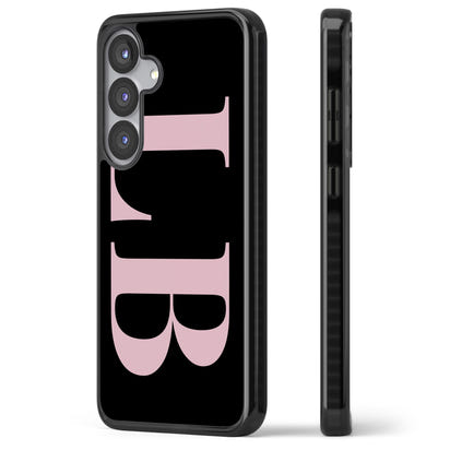 Lettres personnalisées roses et noires vertes