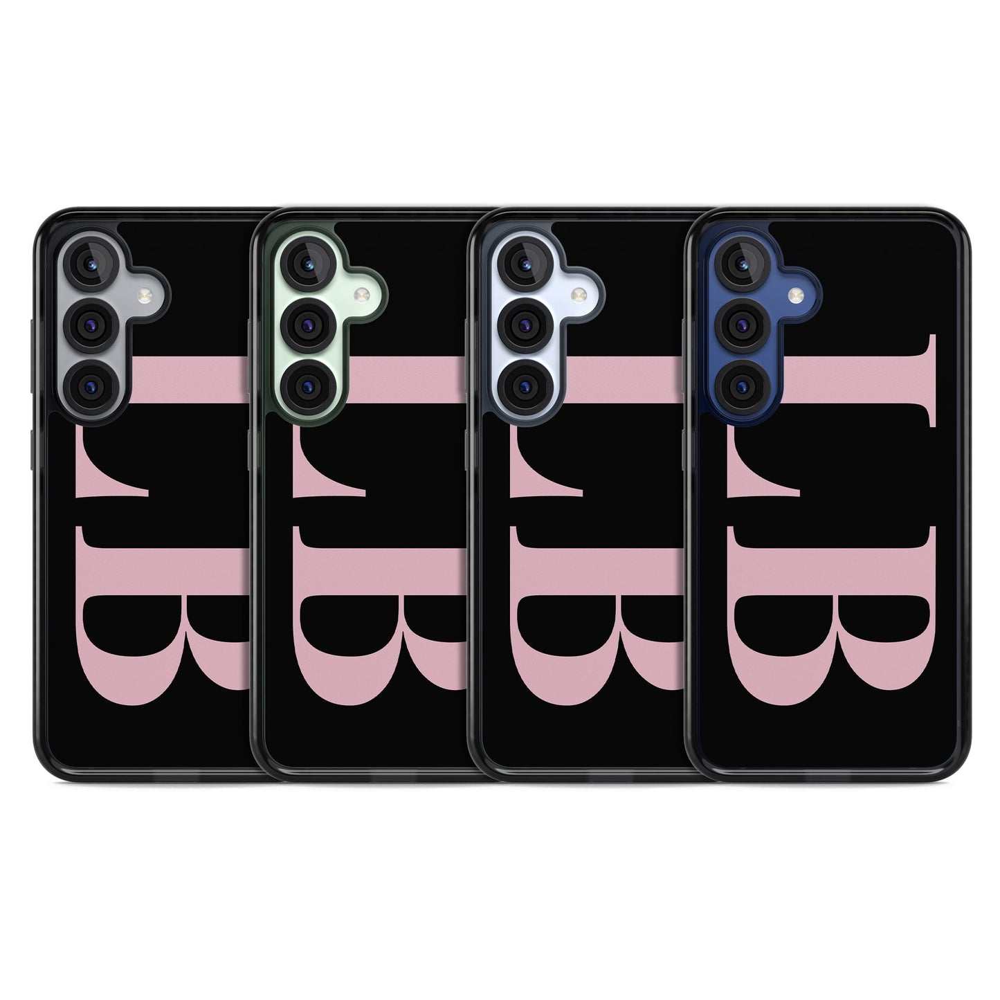 Lettres personnalisées roses et noires vertes