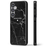 Personalised Black Marble