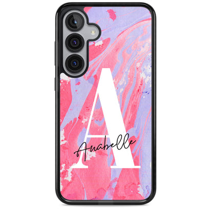 Personalised Pink & Purple Marble