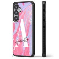 Personalised Pink & Purple Marble